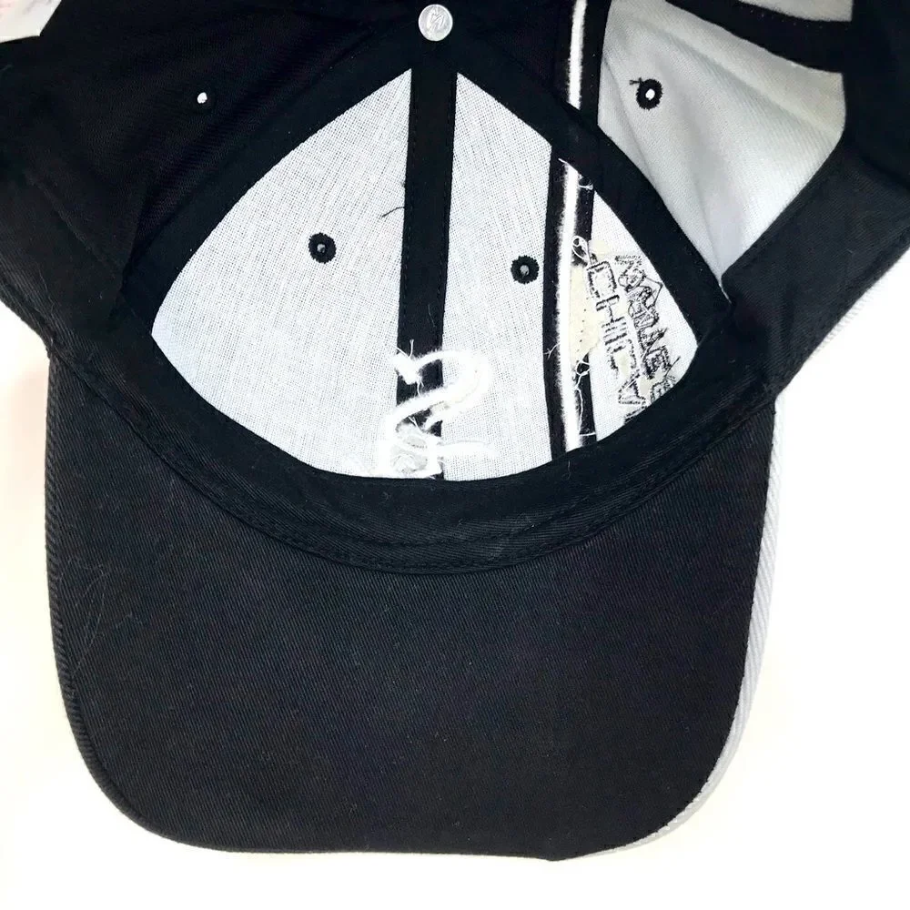 Chicago White Six Black Gray Genuine Merchandise Cotton Ball Cap NEW with Tag